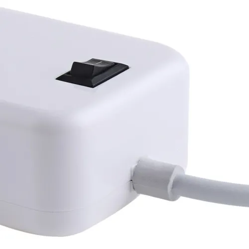 Мережевий зарядний пристрій USB Desktop Charger 20W на 6 портів з вимикачем, Зарядка адаптер для зарядки телефонів на 6 роз'ємів від мережі Білий