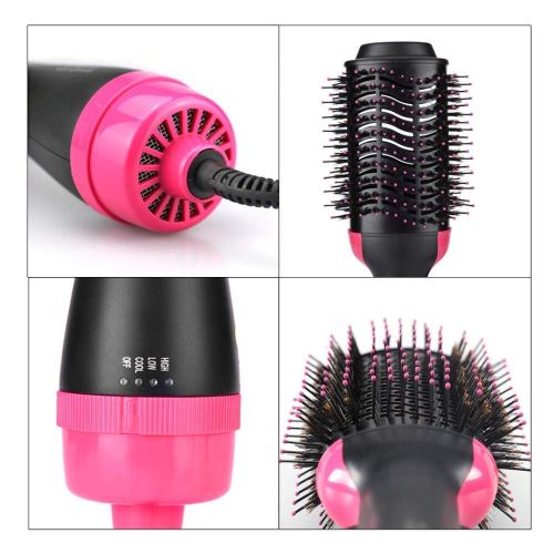 Фен щітка гребінець 3в1 One step hair Dryer 3 режими 1000W, випрямляч для укладання волосся, стайлер з функцією іонізації і керамічним покриттям