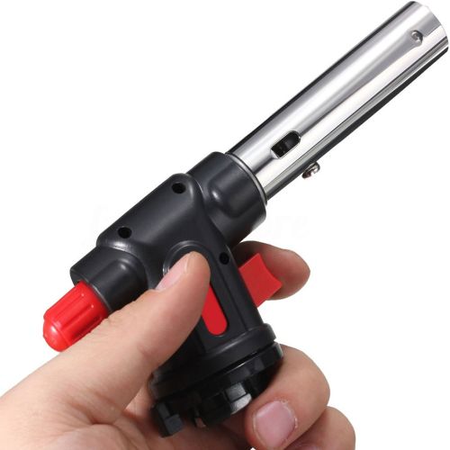 Портативний газовий пальник на балончик Multi Purpose Torch № 504 з туристичний різак з п'єзопідпалом регулюванням полум'я ручний газовий паяльник