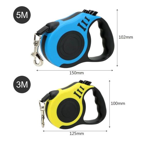 Автоматический выдвижной поводок рулетка Trox TR-30 для выгула собак 3м с блокиратором, Маленький поводок-рулетка для прогулок с собаками до 12 кг
