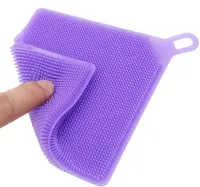 Універсальний кухонний набір силіконових губок щіток Better Sponge з 3 штук для миття посуду, Універсальні щітки губки 3в1 для прибирання будинку