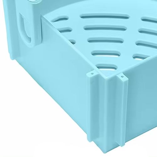 Настінна кутова Полиця підставка Triangle Shelves LY-572 для ванного приладдя на присосках, навісна поличка для мила і шампунів у ванну