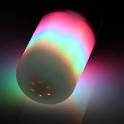 Світлодіодна декоративна лампочка LED Flame Light E27 9W з RGB ефектом полум'я у формі кукурудзи в патрон кольорова лампа 2200K з імітацією вогню