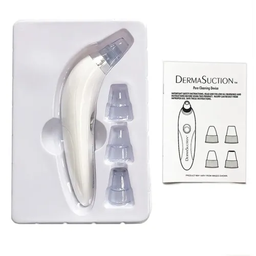 Вакуумный аппарат Derma Suction прибор для чистки пор и удаления черных точек, пилинг для лица, очиститель, аппарат-очиститель кожи 4 насадки Белый