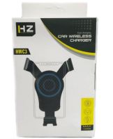 Автомобільний тримач для телефону з бездротовою зарядкою HZ HWC3 8W, автотримач, універсальна автомобільна зарядка-Тримач в авто, Чорний