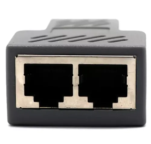 Одноканальний пасивний подвійний перехідник Подовжувач HDMI сигналу-2xRJ45 адаптер Voltronic по UTP кабелю по двом крученим парам до 30м 1080p Чорний