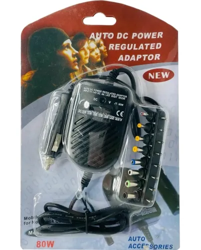Автомобільний зарядний пристрій для ноутбуків Note book car charge EL-80W, універсальна зарядка адаптер для ноутбука в авто 80Вт від прикурювача