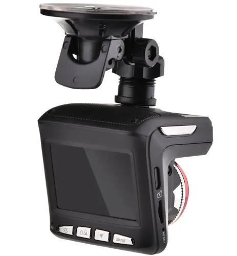 Автомобильный видеорегистратор DVR X7 GPS с антирадаром, Универсальный авторегистратор 1080P с детектором радара угол обзора 140 градусов Черный