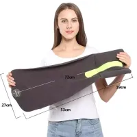 Дорожня подушка-шарф для шиї Supretto Travel Pillow для подорожей, туристична флісова подушка в дорогу і для сну в машину сіра