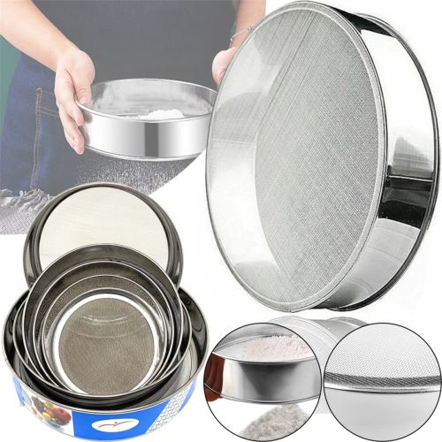 Набір сито Round Strainer A-Plus BP-1262 для просіювання борошна і цукрової пудри сита різного діаметру 6 шт для просівки какао з нержавіючої сталі