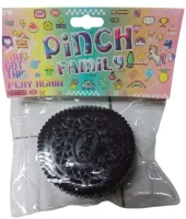 Силіконова іграшка антистрес сквіш Печиво Oreo Pinch Family 10,5 см з ворсинками для рук Дитяча м'ялка у вигляді печива Таба Орео Squishy для дітей