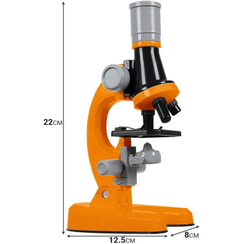 Дитячий мікроскоп Scientific Microscope OEM 1013A - 1 з зумом 1200х для наукових досліджень Лабораторія HA - 148 зі збільшенням і набором для дослідження