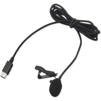 Петличний мікрофон Media Microphone DM USB Type-C MK-3 з роз'ємом для телефону, міні мікрофон 15 см, дротова петличка