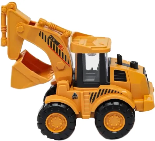 Детская игрушка экскаватор с подвижным ковшом Engineering Veicle Truck SY686B-613 игрушечный бульдозер машинка 17х7.5х8.5 см для детей Желтый