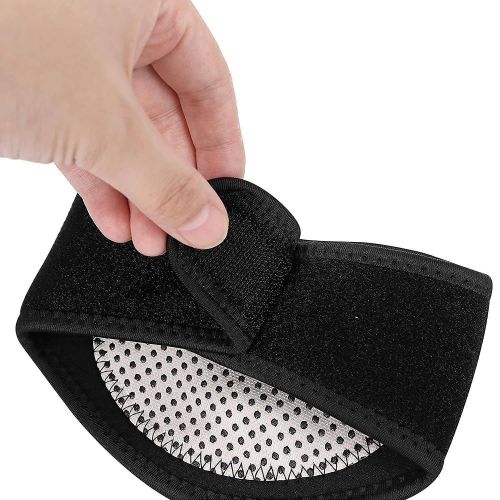 Турмаліновий масажний комір Sunroz Self Heating Neck XL-314 з магнітами, шийний пояс з магнітними вставками Бандаж на шию з підігрівом