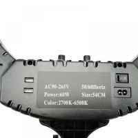 Студійна кільцева LED лампа Ring Fill Light RL - 21 60W зі штативом 54 см 21 " Професійна Світлодіодна для фото, Селфи кільце з пультом і сумкою
