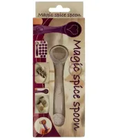 Декорирующая ложечка для кофе и блюд Magic Spice Spoon 16 узоров, Ложка для декорирования с насадками трафаретами для украшения латте от батареек