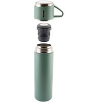 Подарунковий набір термос Vacuum Flask Tea Set з вакуумною ізоляцією 500 мл з 3 кружками Бокс з термокружкой і чашками з нержавіючої сталі