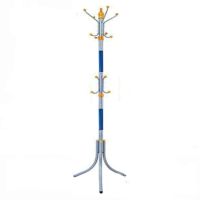 Напольная вертикальная вешалка тренога Coat Rack для верхней одежды 16 крючков, Переносная разборная металлическая стойка для сумочек и зонтов