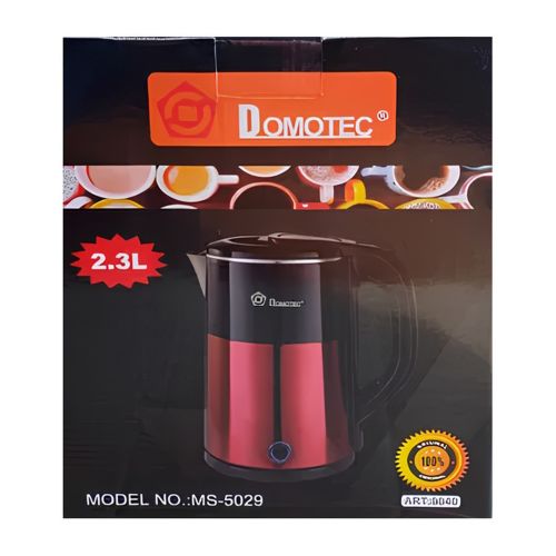 Настільний електрочайник Domotec MS-5029 на 2.3 л 2000W кухонний дисковий електричний чайник з автоматичним відключенням і захистом від перегріву