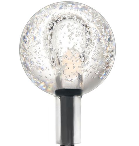 Вулична Садова гірлянда лампочки RGB Crystal Balls Lights 6 метрів 20 LED ліхтариків на сонячній батареї, водонепроникні ліхтарики Solar для саду