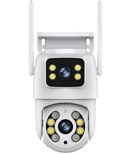 Беспроводная уличная IP камера видеонаблюдения Wifi Smart Camera Q13 6Мп поворотная двойная видеокамера с ночной съемкой и удаленным доступом Rias