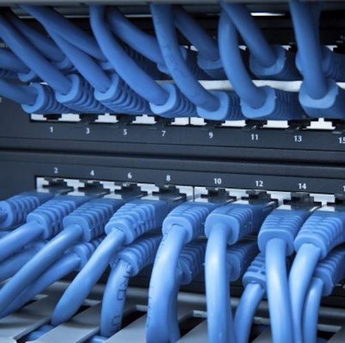 Високошвидкісний мережевий LAN кабель патч корд UTP Cat5e 15 метрів RJ-45 для підключення до комп'ютера інтернету, Комутаційний ethernet шнур Синій