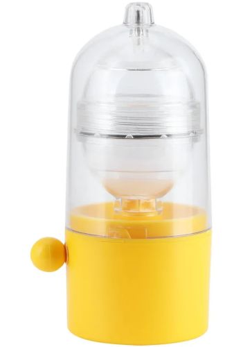Шейкер для яєць Egg Yolk компактний механічний ручний міксер для змішування і приготування яєчного жовтка і білка, скремблер центрифуга для кухні