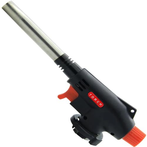 Портативний газовий пальник на балончик Multi Purpose Torch № 504 з туристичний різак з п'єзопідпалом регулюванням полум'я ручний газовий паяльник