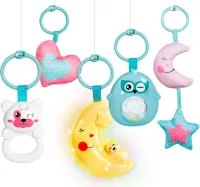 Музыкальный развивающий коврик Beiens B210 с пианино и подвесными игрушками, детская игровая люлька для развития от 3-х месяцев Baby Go Piano Playmat