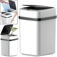Розумне автоматичне відро для сміття на 10 л Sensor Trash Box JH - 68 з сенсорною кришкою для сміття, сенсорна кошик з розумним датчиком на батарейках