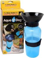 Портативная дорожная поилка для собак Aqua Dog Petshy Pet Bottle 500 мл автоматическая прогулочная бутылка для воды с чашей в дорогу Пэт ботл