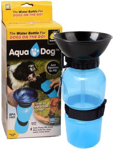 Портативная дорожная поилка для собак Aqua Dog Petshy Pet Bottle 500 мл автоматическая прогулочная бутылка для воды с чашей в дорогу Пэт ботл
