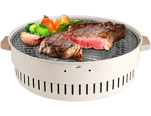 Бездымный круглый гриль с решеткой Stove NO.898 30 см для барбекю, Угольная складная круглая печь для жарки мяса, рыбы и овощей для кемпинга
