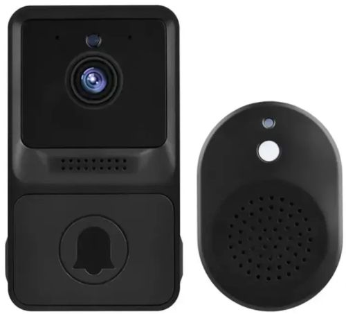 Беспроводной дверной видеозвонок домофон Wi-Fi Mini Doorbell AiWit T2 Mini 720p для дома, Аккумуляторный WIFI звонок с камерой Android iOS Черный