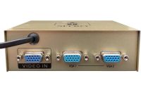 Спліттер VGA KV-FJ1502A Splitter, Комутатор 150MHz 2 Port два порти з адаптером розгалужувач VGA