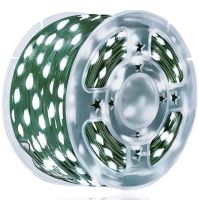 Новогодняя гирлянда роса 50 метров 500 LED диодов с пультом Холодная белая IP44, светодиодная нить Xmas 8 режимов от сети 220V Холодный белый