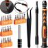 Универсальный комплект магнитных отверток 28 в 1 Screwdriver Set SW-91025 в кейсе, Набор из 24 отвертки пинцет и удлинитель вала для разбора техники