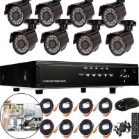 Комплект видеонаблюдения проводной видеорегистратор CCTV XVR-TO801N на 8 камер 5mp, 8-канальный набор уличных камер для наружного наблюдения