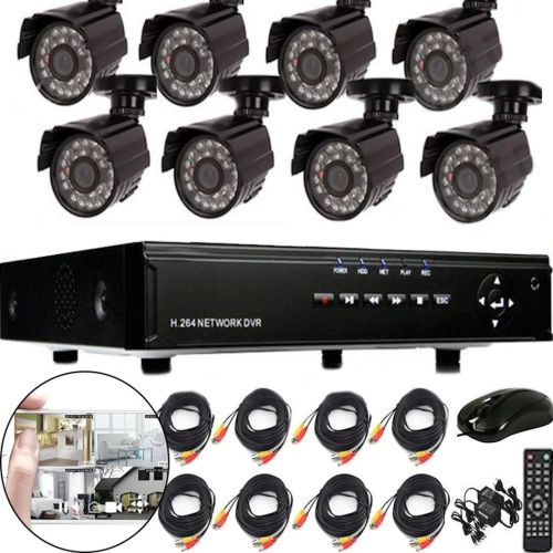 Комплект видеонаблюдения проводной видеорегистратор CCTV XVR-TO801N на 8 камер 5mp, 8-канальный набор уличных камер для наружного наблюдения