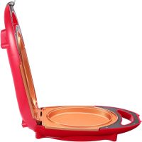 Двостороння електросковорода для других страв Red Copper 5 Minuts Chef 800W електрична плита, скороварка, бутербродниця з антипригарним покриттям