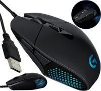Ігрова комп'ютерна миша Logitech G302 Deadalus Prime дротова USB геймерська мишка з підсвічуванням для ПК комп'ютера і ноутбука G-302 Чорна