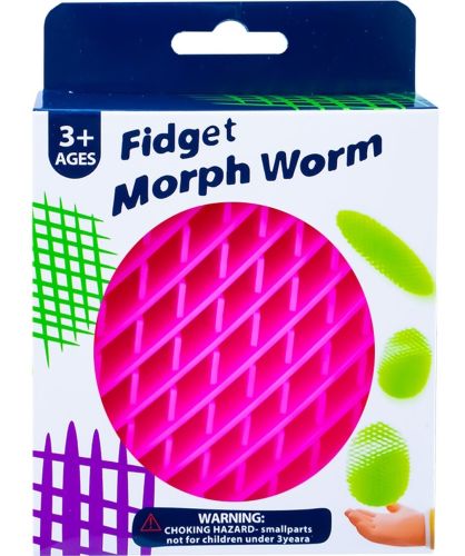 Растягивающаяся детская игрушка антистресс Червяк непоседа Fidget Morph Worm для рук, Телескопическая сетка трансформер червь для детей и взрослых
