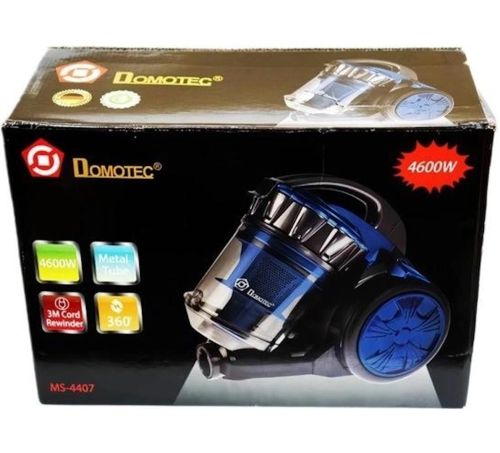 Контейнерний пилосос для сухого прибирання Domotec MS-4407 на 3.5 л 4600W електричний колбовий пилосос без мішка c турбо щіткою Синій