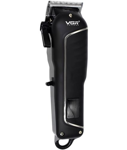 Акумуляторна машинка для стрижки волосся VGR V-683 10W бездротовий чоловічий бездротовий тример для окантовки бороди і вусів зі змінними насадками і дисплеєм USB