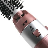 Мультистайлер для укладання Gemei GM-4831 7 в 1 фен щітка з насадками 2200W плойка щипці Gemmy для сушіння, завивки, випрямлення та об'єму волосся Рожева