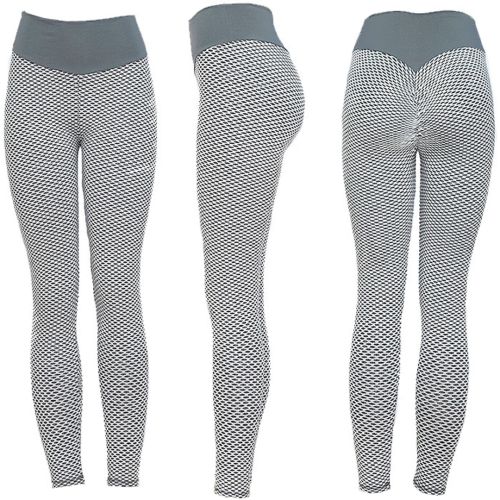 Жіночі спортивні легінси Staples Scrunch Bum білі із завищеною високою талією і ефектом пуш-ап стягуючі безшовні лосини для фітнесу push up