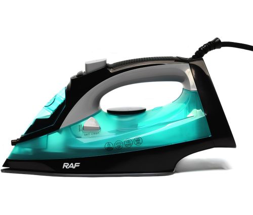 Електрична парова праска RAF R.1234G з резервуаром для води 2200W керамічна підошва з регулятором подачі пари і режимом сухого прасування для одягу