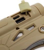 Мультитул з ліхтарем X-Balog BL-LF-800 5 в 1 акумуляторний ручний LED ліхтарик з Power Bank туристичний набір інструментів для виживання USB