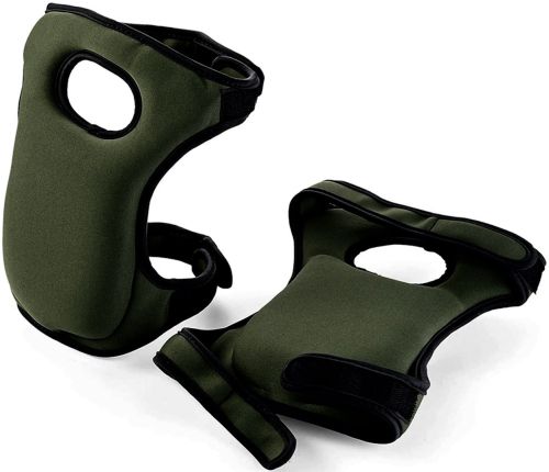 Садові наколінники Knee Pads універсальна захисна пара наколінників з піни для будівництва, городу, ремонтних і садових робіт 23х46 см Хакі